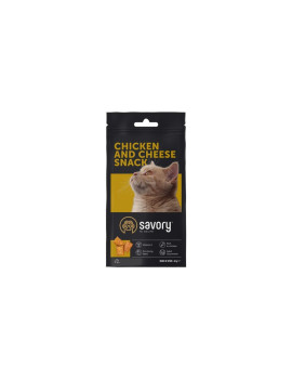 Хрумкі ласощі Savory Snack Подушечки для вибагливих котів, з куркою та сиром