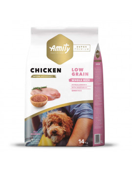 Amity Super Premium Low Grain Chicken для дорослих собак всіх порід (курка)