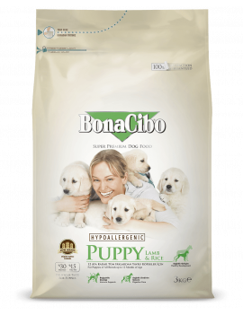BonaCibo Puppy Lamb & Rice для цуценят всіх порід до 12 мес