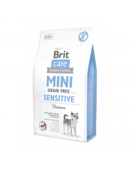 Brit Care Mini Grain Free Sensitive беззерновий гіпоалергенний корм для собак малих порід з чутливим травленням (оленина)