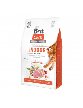 Brit Care Cat Grain Free Indoor Anti-stress для домашніх кішок (курка)