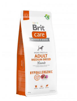 Brit Care Dog Hypoallergenic Adult Medium Breed для дорослих собак середніх порід (ягня)