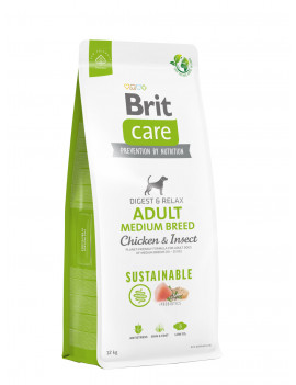 Brit Care Sustainable Adult Medium Breed Chicken and Insect для собак середніх порід (курка та білок комах)