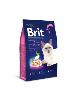 Brit Premium by Nature Cat Adult Chicken для дорослих кішок (курка)