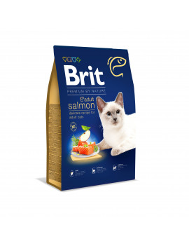 Brit Premium by Nature Cat Adult Salmon для дорослих кішок (лосось)