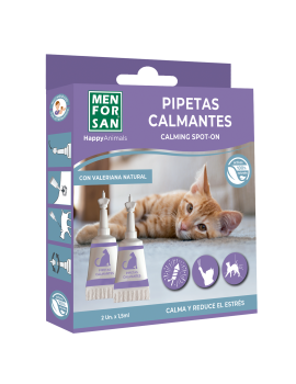 MENFORSAN CALMING SPOT-ON заспокійливі краплі СПОТ-ОН для котів 2мл (2піпетки)