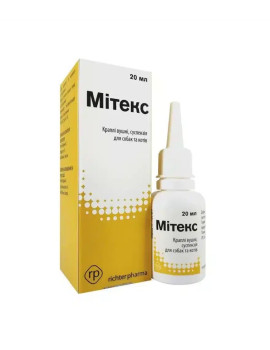 Мітекс краплі вушні, 20 мл