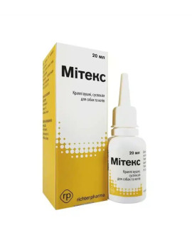 Мітекс краплі вушні, 20 мл