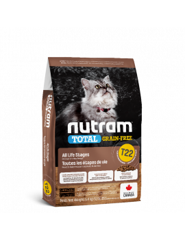 Nutram T22 Total Grain-Free Turkey, Chicken & Duck Cat для кішок та кошенят (курка та індичка)