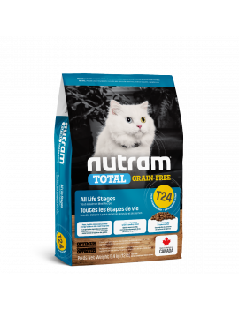 Nutram T24 Total Grain-Free Salmon & Trout Cat для кішок та кошенят (лосось та форель)