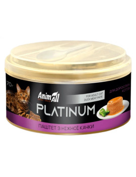 AnimAll Platinum ніжний паштет з качки для котів