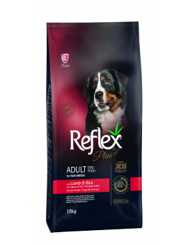 Reflex Plus (Рефлекс Плюс) корм сухий повнорационный і збалансований для собак великих порід, з ягнятком і рисом