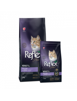 Reflex Plus (Рефлекс Плюс) Повноцінний та збалансований сухий корм догляд за шкірою для котів з лососем