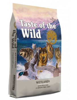 Taste of the Wild Wetlands Canine Formula для дорослих собак всіх порід (качка і перепілка)
