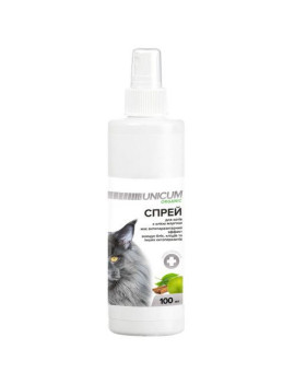 Unicum ORGANIC спрей натуральний від бліх та кліщів для котів 100 мл