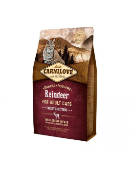Сухий корм Carnilove Cat Reindeer для активних котів, оленина та кабан