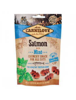 Ласощі Carnilove Cat Crunchy Snack для котів, лосось та м'ята, 50 г