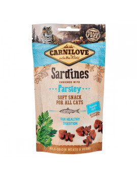Ласощі Carnilove Cat Semi Moist Snack для котів, сардина та петрушка, 50 г