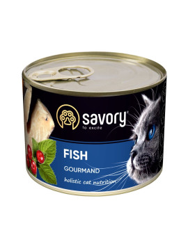 Вологий корм для котів Savory з рибою