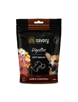 М'які ласощі Savory для покращення травлення собак, ягня та ромашка