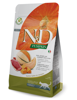Farmina (Фарміна) N&D Grain Free PUMPKIN DUCK & CANTALUPE беззерновий для дорослих кішок з качкою та гарбузом