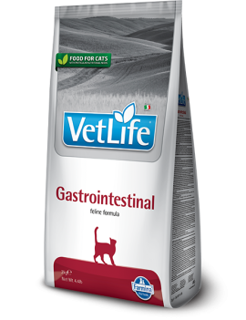 Сухий лікувальний корм для кішок Farmina Vet Life Gastrointestinal при захворюванні ШКТ