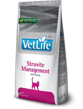 Сухий лікувальний корм для кішок Farmina Vet Life Management Struvite для лікування та профілактики рецидивів струвітних уролітів