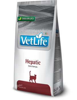 Сухий лікувальний корм для кішок Farmina Vet Life Hepatic при хронічній печінковій недостатності