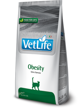 Сухий лікувальний корм для котів Farmina Vet Life Obesity для зниження зайвої ваги
