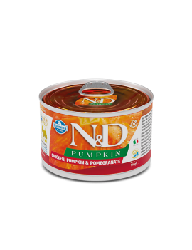 Вологий корм для дорослих собак Farmina N&D Grain Free PUMPKIN CHICKEN ADULT MINI беззерновий з гарбузом, куркою, гранатом