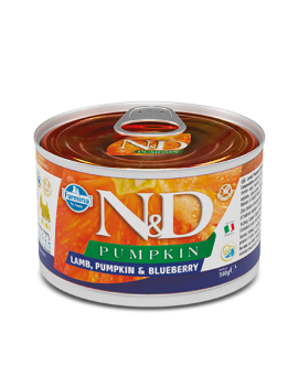 Вологий корм для дорослих собак Farmina N&D Grain Free PUMPKIN LAMB ADULT MINI беззерновий з гарбузом, ягням, чорницею