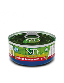 Farmina N&D Grain Free Prime Chicken Kitten беззерновий вологий корм для кошенят з куркою та гранатом