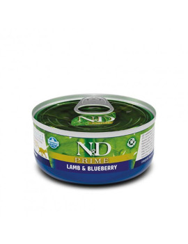 Farmina N&D Grain Free Prime Lamb Adult беззерновий вологий корм для котів з ягням та чорницею