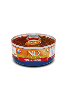 Farmina N&D Grain Free Pumpkin Quail Adult беззерновий вологий корм для котів з гарбузом та перепелом