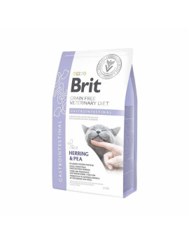 Сухий корм Brit GF VetDiet Cat Gastrointestinal для котів, при порушеннях травлення, з оселедцем, лососем, яйцем та горохом