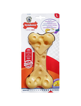Nylabone Extreme Chew Cheese Bone НІЛАБОН СИРНА КІСТКА жувальна іграшка для собак, смак сиру (інтенсивне гризиння)
