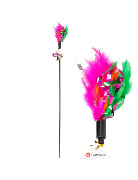 Flamingo Feather Stick ФЛАМІНГО ПІР'Я дражнилка з пір'ям, іграшка для котів, 59 см