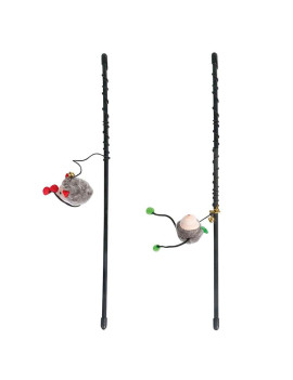 Flamingo Rod With Mouse ФЛАМІНГО вудка дражнилка з мишкою, іграшка для котів
