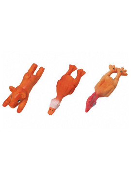 Flamingo Animals іграшка для собак з латексу, порося, курча, каченя, 13 см