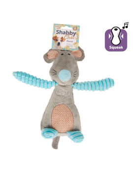 Flamingo Shabby Chic Mouse ФЛАМІНГО ШЕБІ ШИК МИША м’яка іграшка з пищалкою для собак
