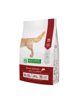 Nature's Protection Extra Salmon Adult All Breeds сухий корм з лососем для дорослих собак всіх порід 