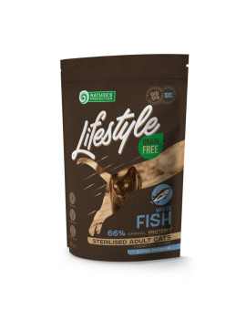 Nature's Protection Lifestyle Grain Free White Fish Sterilised Adult Cat для котів із білою рибою