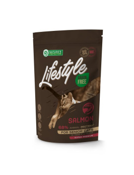 Nature's Protection Lifestyle Grain Free Salmon Senior Cat для літніх котів з лососем