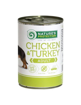 Nature's Protection Adult Adult Chicken & Turkey вологий корм для собак з куркою та індичкою