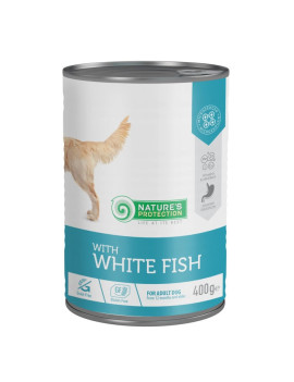 Nature's Protection with White Fish вологий корм для собак з білою рибою 400 гр