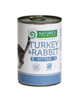 Nature's Protection Kitten Turkey & Rabbit вологий корм для кошенят з індичкою та кроликом 400 гр