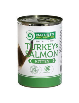Nature's Protection Kitten Turkey & Salmon вологий корм для кошенят з індичкою та лососем 400 гр