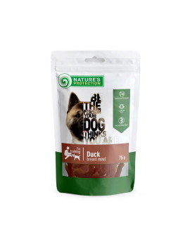 Nature's Protection snack for dogs duck breast meat Ласощі для собак, снеки з качки 75 г