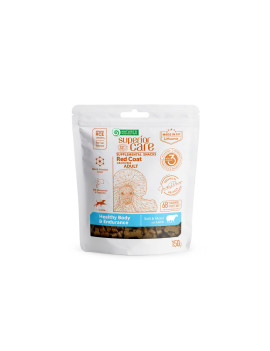 Nature's Protection Super Care Healthy Body & Endurance  Ласощі для собак з рудим забарвленням вовни з ягням 150 г