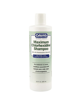 Davis Maximum Chlorhexidine Shampoo ДЕВІС МАКСИМУМ ХЛОРГЕКСИДИН шампунь з 4% хлоргексидином для собак і котів із захворюваннями шкіри та шерсті